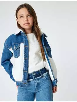Джинсовая куртка KOTON, цвет mittel indigo