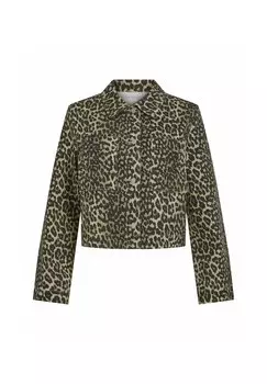 Джинсовая куртка LEOPRINT VILA, черный