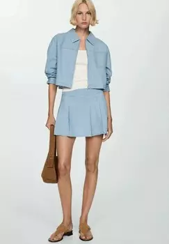 Джинсовая куртка LESTER-H Mango, светло-голубой