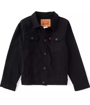 Джинсовая куртка Levi's Big Boys 8-20, черный