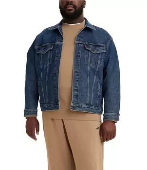 Джинсовая куртка Levi's Big & Tall из эластичного денима, синий