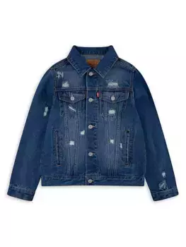 Джинсовая куртка Levi's для маленьких мальчиков и мальчиков Levi'S, цвет papper shredder