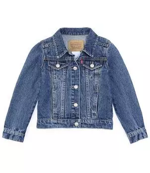 Джинсовая куртка Levi's Little Girls 2T-6X, синий