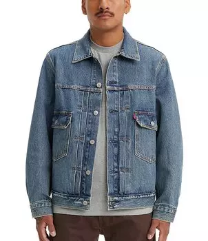 Джинсовая куртка Levi's свободного кроя с длинными рукавами типа II, синий