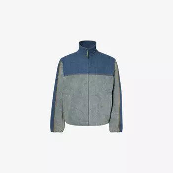 Джинсовая куртка Levi's x Denim Tears с воротником-стойкой, мультиколор