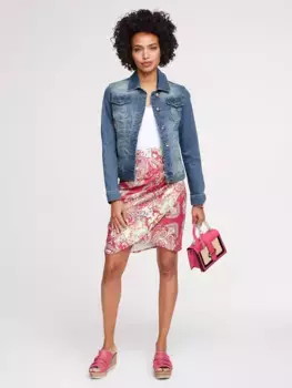 Джинсовая куртка LINEA TESINI by Heine, без капюшона, синий