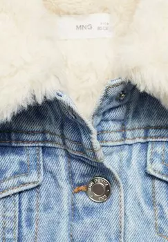 Джинсовая куртка LISAB Mango Kids, светло-голубой