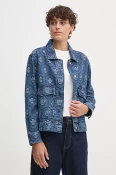 Джинсовая куртка Loa Jacquard Pepe Jeans, синий