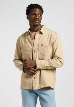 Джинсовая куртка LONG SLEEVE OVERSHIRT, бежевый