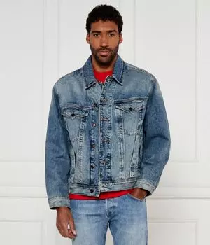 Джинсовая куртка Loose fit Hugo, синий