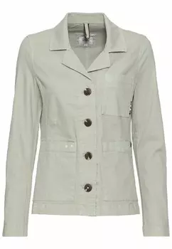 Джинсовая куртка LSSIGER MIT AUFGESETZTEN TASCHEN camel active, светло-зеленый