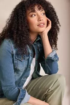 Джинсовая куртка M&Co, синий