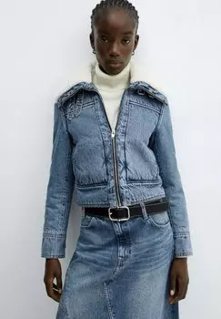 Джинсовая куртка Mango, bleu fonce