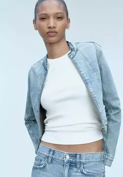 Джинсовая куртка Mango, синий