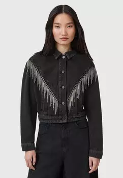 Джинсовая куртка MARLENE AllSaints, черный