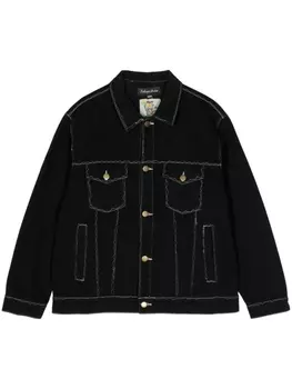 Джинсовая куртка Messy Stitched KidSuper, черный