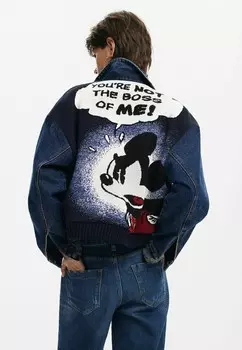Джинсовая куртка MICKEY STITCHED TRUCKER Desigual, синий