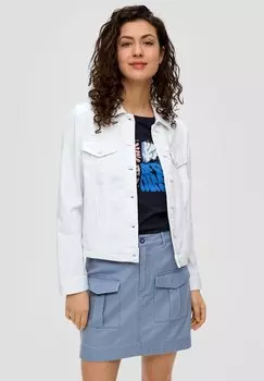 Джинсовая куртка MIT ANGEDEUTETEN BRUSTTASCHEN s.Oliver, цвет wei