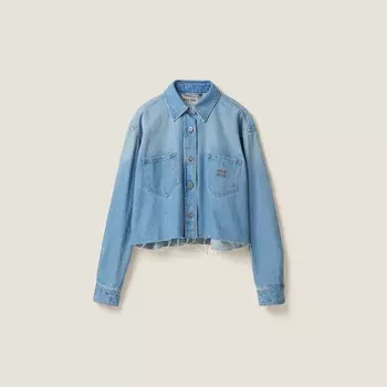 Джинсовая куртка Miu Miu, синий