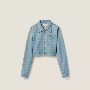 Джинсовая куртка Miu Miu, синий