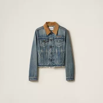 Джинсовая куртка Miu Miu, синий