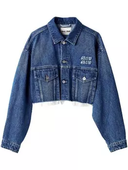 Джинсовая куртка Miu Miu, синий