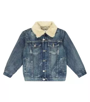Джинсовая куртка MM6 Maison Margiela, синий