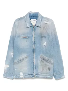 Джинсовая куртка MM6 Maison Margiela, синий