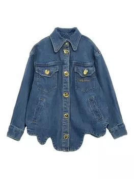 Джинсовая куртка Moschino Kids, синий
