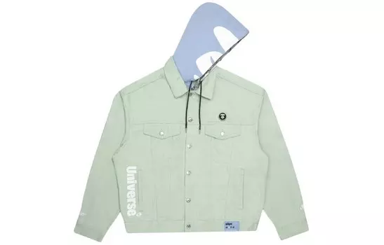 Джинсовая куртка мужская Aape, зеленый