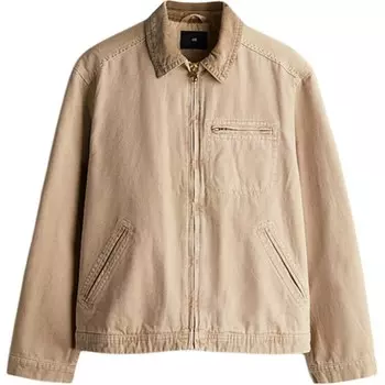 Джинсовая куртка мужская бежевая H&M