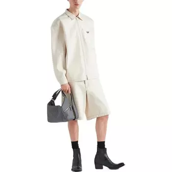 Джинсовая куртка мужская бежевая Prada, бежевый