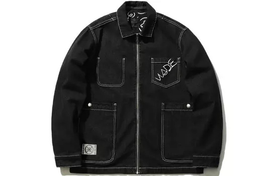 Джинсовая куртка мужская черная Lining, черный