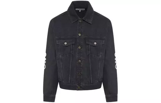 Джинсовая куртка мужская черная Loewe, черный