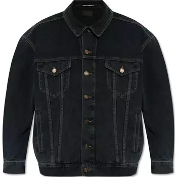 Джинсовая куртка мужская черная Saint Laurent, черный