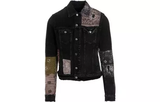 Джинсовая куртка мужская черный Amiri