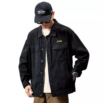 Джинсовая куртка мужская черный Jeep