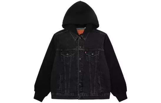 Джинсовая куртка мужская черный/серый Levis