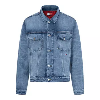 Джинсовая куртка мужская джинсовая синяя Tommy Hilfiger, синий