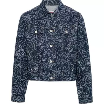 Джинсовая куртка мужская индиго Kenzo