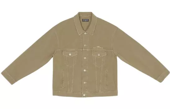 Джинсовая куртка мужская коричневая Balenciaga, коричневый