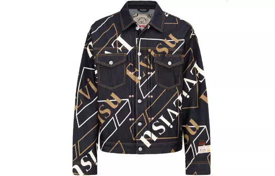 Джинсовая куртка мужская многоцветная Evisu, цвет Multicolor