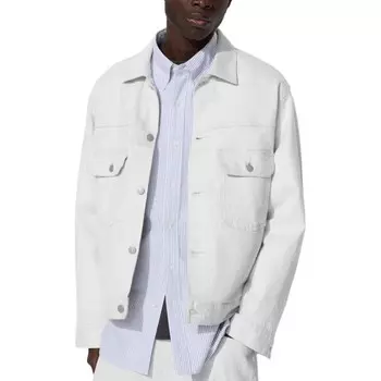 Джинсовая куртка UNIQLO Unisex, 01 молочно-белый