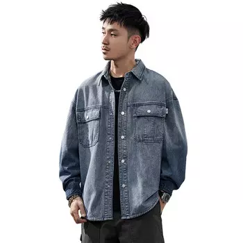 Джинсовая куртка мужская синий Jeep