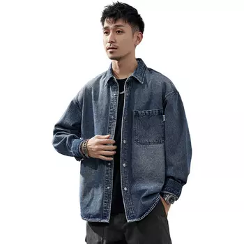 Джинсовая куртка мужская синий Jeep