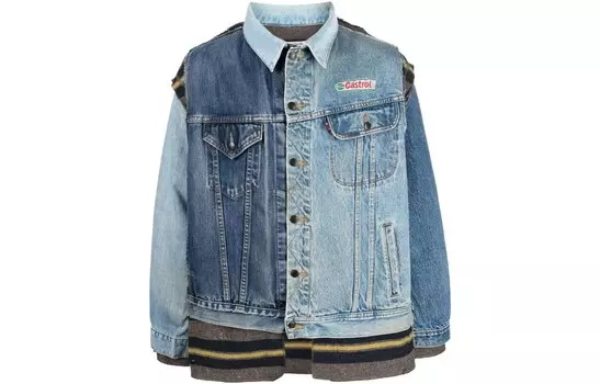 Джинсовая куртка мужская синий Needles