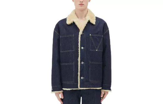 Джинсовая куртка мужская синяя Bottega Veneta, синий