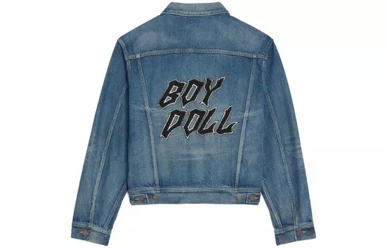 Джинсовая куртка мужская синяя Celine, синий