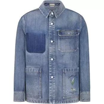 Джинсовая куртка мужская синяя Dior, синий