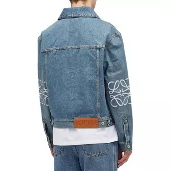 Джинсовая куртка мужская синяя Loewe, синий